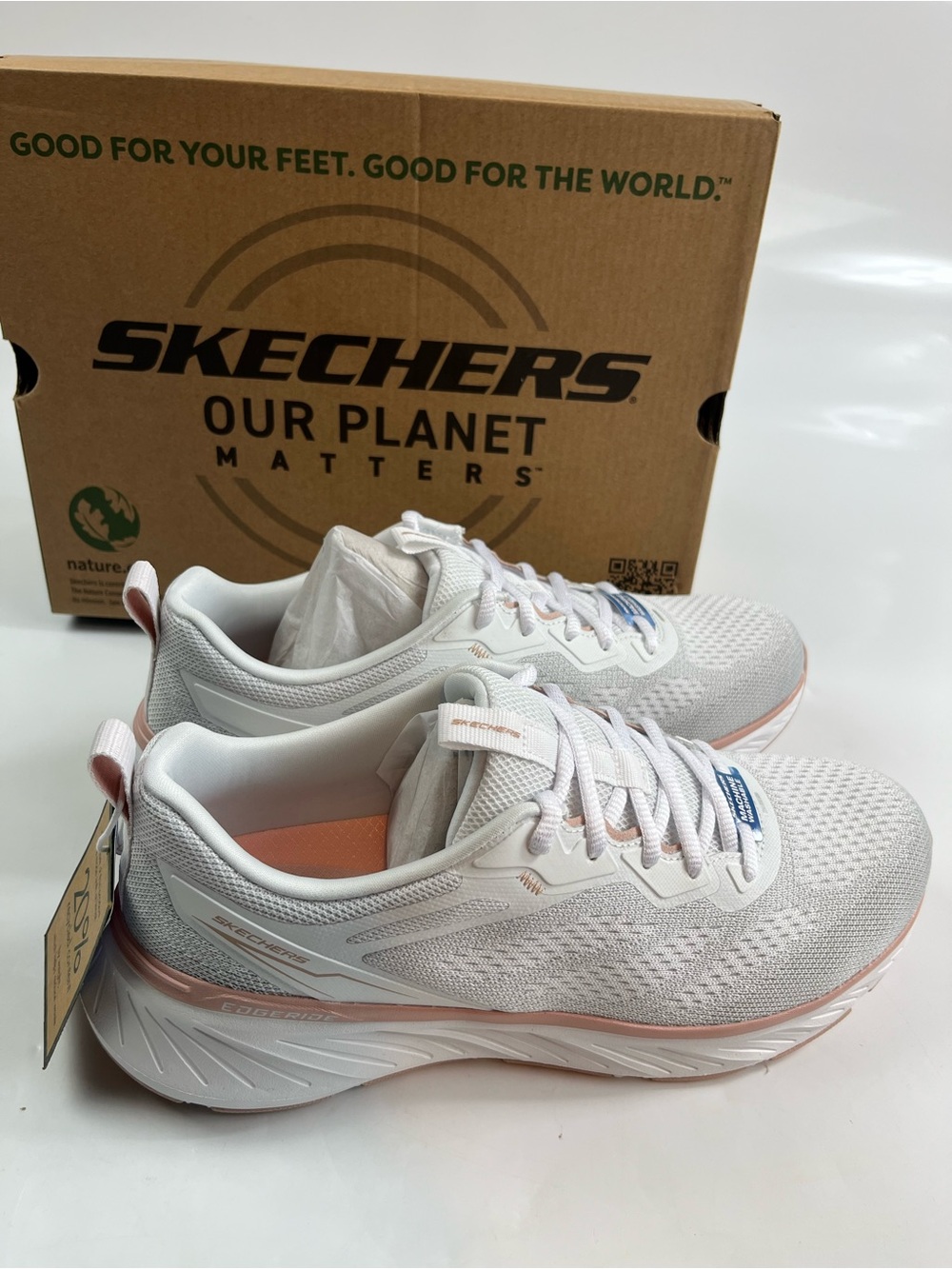 SKECHERS Edgeride Power Flow Women’s Vegan Machine Washable Sneakers 9.5
